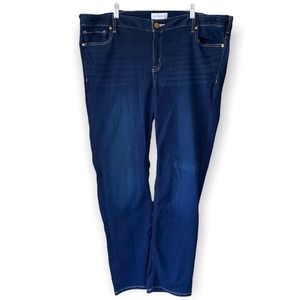 Lane Bryant Jeans Straight Leg Denim Blue Low Rise Plus Size 22